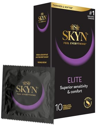 SKYN Elite, 10 Count, Ultra-Thin, Lubricated Latex-Free Condoms