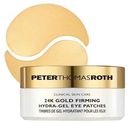 Peter Thomas Roth 24K Gold Hydra-Gel Eye Patches – Luxus Augenpads gegen Falten, Augenringe & Schwellungen – Anti-Aging Augenpflege mit Hyaluron, Kollagen & Gold – 30 Anwendungen