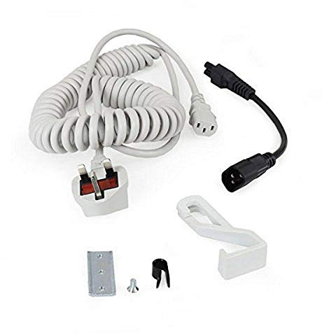 Ergotron Coiled Extension Cord Accessory Kit - Power cable kit - 2.4 m - coiled - grey
