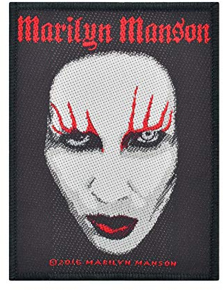 Marilyn Manson Face Patch 10x8cm