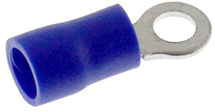 Lumonic 25x Ringkabelschuh M3 teilisoliert 1,5-2,5mm² I Ringkabelschuh Blau I Kabelschuhe Set, Ringösen M3, Ring Kabelschuhe, Kabelschuhe mit Öse
