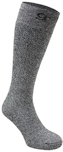Gelert Mens Welly Socks Boot Warm Knitted Black Extra Long