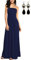 carinacoco Damen Bandeau Bustier Kleider mit Blüte Drucken Lange Sommerkleid Abendkleid Partykleid Cocktailkleid Blau Geblümt08