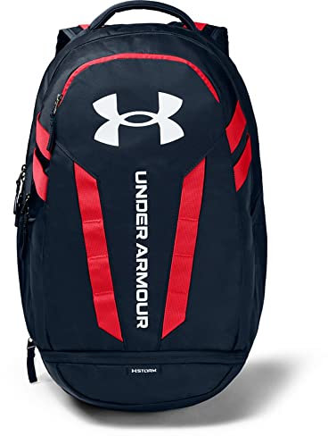 Under Armour Hustle 5,0 Sturm Heatgear Laptop Golf Rucksack - Academy/Rot