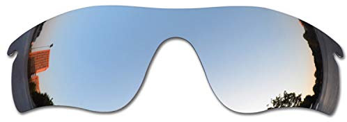 SOODASE Pour Oakley Radarlock Path Des lunettes de soleil Argenté Verres de remplacement polarisés
