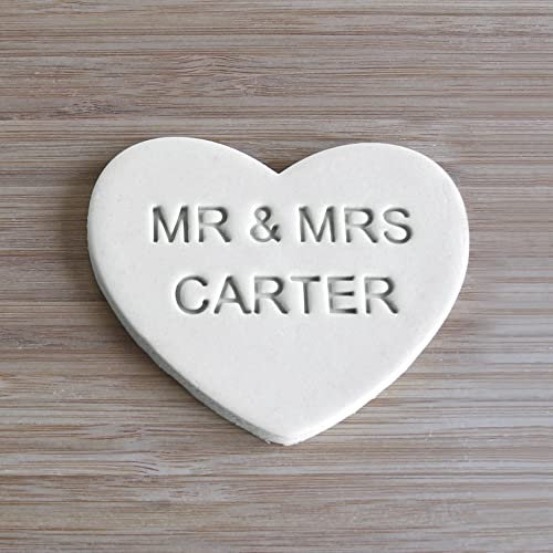 Mr und Mrs Personalisierte Keksstempel, Hochzeitsstempel Fondant