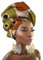 PengGengA Afrikanischer Turban für Damen, Elastische Stirnband Hut Elegante Wachsdruck Haarschmuck Hijab Headwrap (Stil#22, 50 * 180cm)