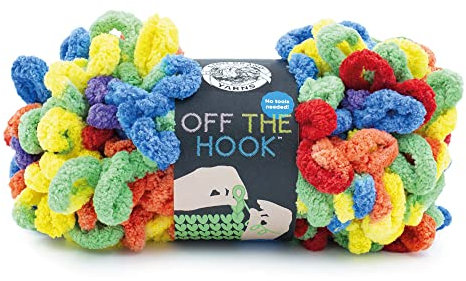 Lion Brand Yarn 516-213 Off the Hook Garn, Polyester, Cosmic Dust, 100 Gramm