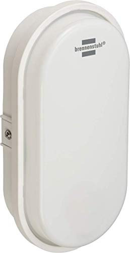 Brennenstuhl LED Ovalleuchte/Kellerleuchte (für außen und innen, IP65, Außenleuchte 4000K, ideal für Decken- und Wandmontage)