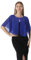 Chiffon Capelet Damen Weiche Umhänge Schals und Wraps für Abendkleid Hochzeit Cape Cover Up, Königsblau, Einheitsgröße