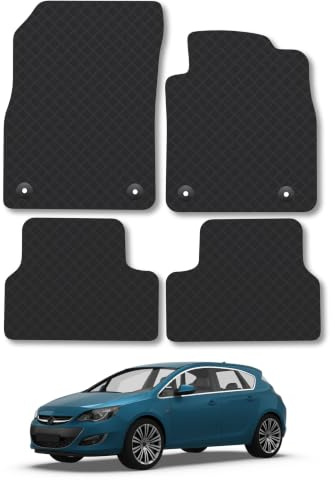 Vauxhall Astra (2010-2015) 3mm Rubber Car Mats | Tailored Fit Durable Floor Mats Full Coverage Protection Waterproof Accessories Easy Clean Anti Slip Made in the UK