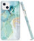 luolnh Gold Glitter Sparkle Case Compatible with iPhone 13 Case Marble Design Shockproof Slim Soft Silicone TPU Bumper Cover Phone Case for iPhone 13 6.1 Inch 2021-Abstract Mint