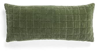 ESSENZA Dekokissen Julia Forest Green, 40x90 cm - 100% Baumwollsamt - Uni