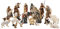 Holyart Set aus 22 Krippenfiguren Krippe Kostner, 12 cm