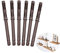 6PCS Premium Concealed Floating Shelf Brackets, Heavy Duty Invisible Supports for DIY Custom Wall Floating Board Shelves (6PCS (12 x 120mm))
