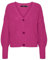 VERO MODA Damen Vmlea Ls V-neck Cuff Cardigan Noos Strickjacke, Pink Yarrow, XXL