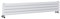 Milano Aruba White Horizontal Double Oval Panel Radiator - 236mm x 1400mm
