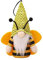 Rpporm 1 STÜCKE Bee Festival Glowing Gnome Puppe Anhänger Gesichtslose Zwerg Dekoration Ornamente Kaninchen Plüschpuppe Obstkorb Hängen Wand (C, One Size)