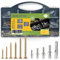 BLOSTM Screws and Wall Plugs Set 200 PCS - Heavy Duty Wall Plug & Wood Screws Assortment for Drywall, Chipboard, Plaster, Brick - Countersunk Pozidrive Head Screws for DIY, Mounting Shelves/Furniture