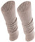 TODO Warme Wolle Stulpen Damen - zum Knie. Weich, Flexibel. Beinwärmen für Winter, wenn es Kalt ist. (Fit - Beige)