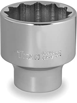 Titan 64855 Douille métrique 12 pans 3/4 x 55 mm
