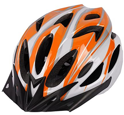 Dantazz Fahrradhelm für Herren Damen Atmungsaktive Radhelm Rennradhelm mit Visier Unisex Cityhelm Inliner Skaterhelm Stadthelm Mountainbike MTB Fahrrad Helm Bike Scooter Helmet (Orange, OneSize)