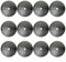 12 stücke Schutz Gras Matte Baum Mulch Ring Baum Matten Anti Gras Baum Mulch Matte Silber