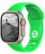 ELETTRONEO SB Armband für Apple Watch Band Ultra 2 49mm, Series 10 46mm, 9 8 7 45mm 41mm, SE 6 5 4 44mm 40mm, 3 2 1 42mm 38mm Damen Herren Sport Silikon Strap, Fluoreszierendes Grün