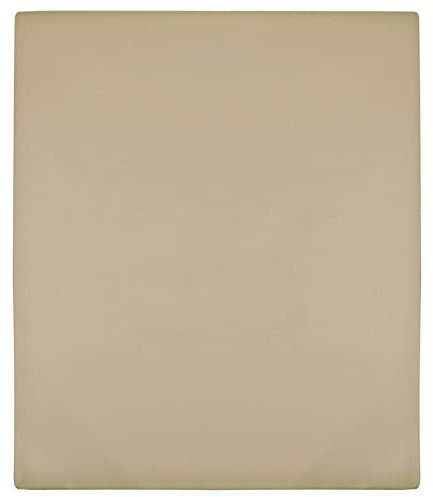 ARKEM Spannbettlaken Jersey Taupe 90x200 cm Baumwolle 90x200 Spannbettlaken Frottee Spannbettlaken