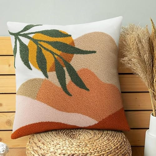 JASEN Abstrakter Boho-Kissenbezug, weich, Mitte des Jahrhunderts, dekorativ, für Couch, Bett, Sofa, Schlafzimmer, nur 1 Kissenbezug
