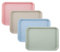 Pamtns Plateau Repas en Plastique Rectangulaire 4 Pièces - Plateaux de Service Antidérapant Réutilisable 4 Couleurs pour Les Fêtes et Restauration Rapide