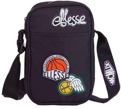 ellesse Vizvo Medium Item Bag - Black, Schwarz , Small