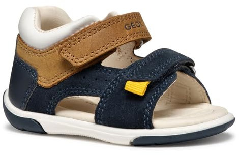 Geox Bébé garçon B Sandal ZAPITO Boy, Navy/Caramel, 21 EU