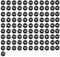 100 schwarze Sechskantmuttern für M4, Gewinde-Nylon-Sechskantmutter, Sechskantmuttern, Kunststoff-Maschinenschraubenmuttern