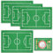 4 Stück Schreibtischunterlage Fussball FrüHstücksunterlage Schule Tischset Kinder Abwaschbar Platzset Kinder Fussball Tischset Kinder Platzdeckchen Fussball Tischdecke, Küche Tischdekorations