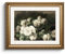 HUARCEY Leinwand Bilder mit Gold Rahmen, Vintage Wandbilder, Klassisch Wand Deko Wohnzimmer Schlafzimmer Badezimmer Küche, Bauernhaus Zimmer Deko Aesthetic, Baumwolle Blumen Painting, 33x40cm,klein
