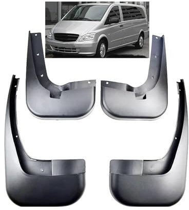 Auto Schmutzfänger Für Benz Für V-Klasse Für Vito Für W447 Für Viano Für W639 Für V250 2006-2018 4-teilige Schmutzfänger Vorn Und Hinten Spritzschutz Klappenkotflügel Auto Kotflügel(W639 2011-2015)