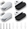 YIXISI 4 Pezzi 3-5 mm Supporto Vetro Clip in Lega di Zinco, Supporto Vetro Clip per Specchi da Bagno, Clip per Specchio da Bagno, con Tasselli e Viti, per Specchio e Vetro Spessi 3-5 mm, Ovale