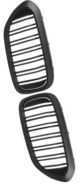 Fuicotto Auto Kühlergitter Frontgrill Schwarz Glänzend Racing Grilles Doppellamellen Haubengrill Für BM&W Für G30 G31 530i 540i 550i M5 2017 2018 2019 2020(Matt-schwarz)