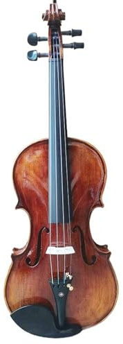 Anfänger Geige Handgefertigte Violine 4/4 3/4 1/2 1/4 Flamme Ahorn Violine Set Anfänger Musikinstrumente Mit Box Brasilholzbogen(1/2)