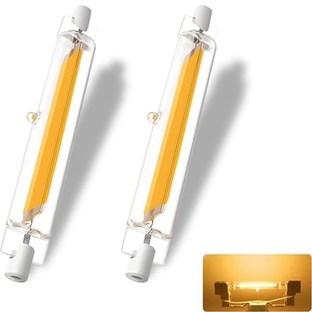GDYOD R7S LED 78mm Dimmbar, 10W R7S 78mm Glühbirne Ersatz für 100W Halogenlamp, Lampen Warmweiß 3000K 1000LM Kein Flackern, 360°Abstrahlwinkel LED Stab,Leuchtmittel,2er Pack