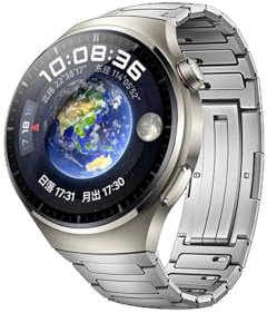 CWCWC Cinturini for orologi alla moda, cinturino in lega di titanio di lusso senza spazi vuoti adatto for Huawei Watch 4 Pro Bracciale in metallo for Huawei Watch 4 Pro Business Band Correa(Silver)