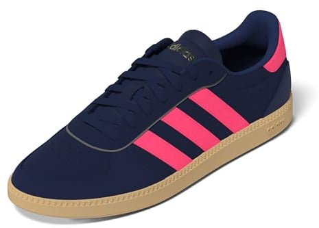 Adidas Damen BREAKNET Sleek Shoes, Dark Blue/Lucid pink/Gold met., 38 2/3 EU