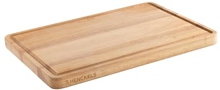HENCKELS by ZWILLING Cutting Board Wooden Chopping Board 40 x 27.5 x 2.5 cm Juice Groove Reversible
