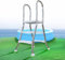 Stabile scala per piscina fuori terra su entrambi i lati, in acciaio inox, per piscina fuori terra, per piscina, altezza piscina 250 kg, portata 85 cm
