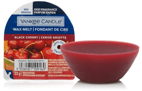 Yankee Candle Wax Melts | Black Cherry | Up to 8 Hours of Fragrance | 6 Count