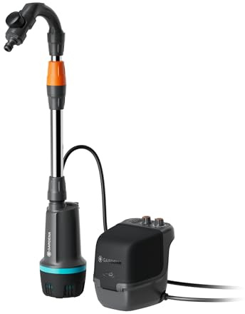 Gardena Pompa Per Cisterna A Batteria 2400 Comfort Automatic 18V P4A Solo: Pompa per acqua automatica, Programmazione dell'irrigazione, Funzione timer, Pressione costante, Senza fili (14605-55)