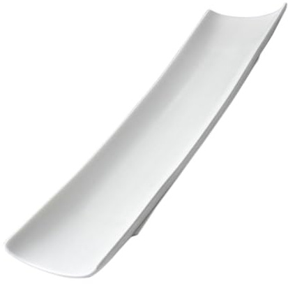 SHINEOFI Plato de Cerámica para Sushi y Pescado 28 CM Fuente para Servir Comida y Almacenar Alimentos Vajilla para Restaurante Diseño Realista y Superficie Lisa