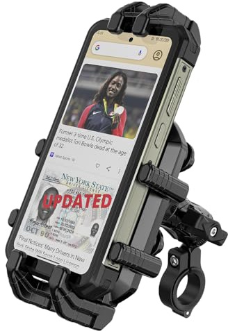 Ulefone Armor Mount Pro, supporto universale per telefono da manubrio, compatibile con bicicletta e moto, nero