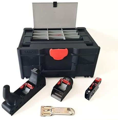 RALI Systainer 220 Evolution B - Mallette Professionnelle T-Loc 2 avec Rabots 220 et 105 EVO B, Guillaume Pocket, Racloir et Lames Réversibles - Coffret Menuisier